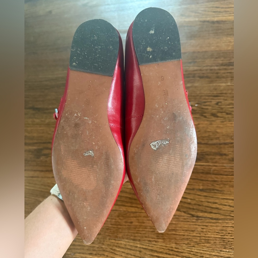 Madewell Red Elsie Mary Jane Flat - Picture 6 of 6